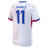 Maglia ufficiale Francia Dembele 11 Trasferta Euro 2024 per Uomo